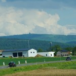 Erster Blickkontakt zum Gipfel mit dem Radum (ehem. Radarkuppel)